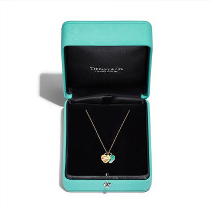Return to 庐 Mini Double Heart Tag Pendant