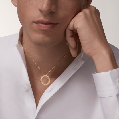 LOVE NECKLACE, DIAMOND-PAVED