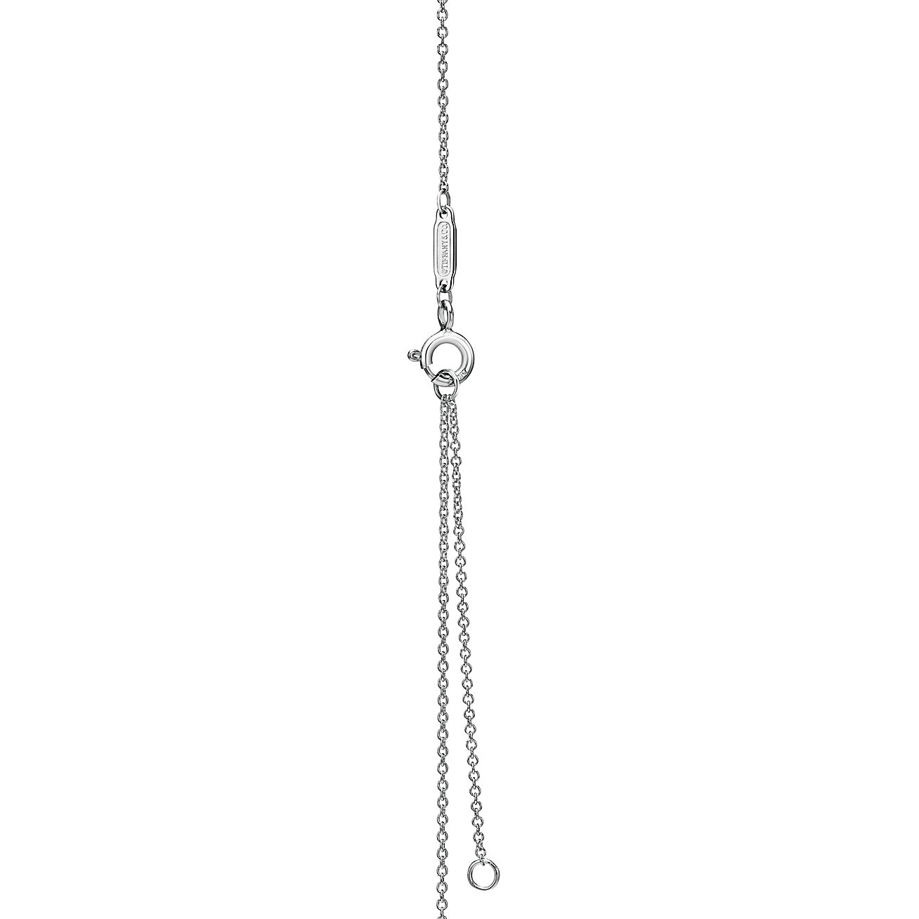 Return to 庐 Heart Tag Pendant in Sterling Silver and Rose Gold, Small