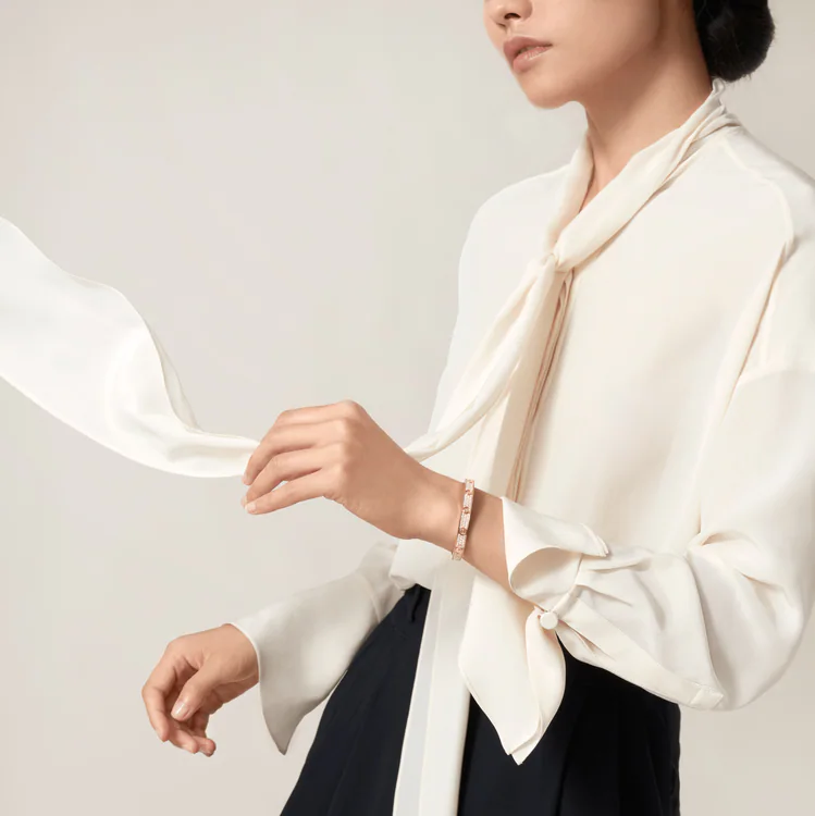 LOVE BRACELET, DIAMOND-PAVED