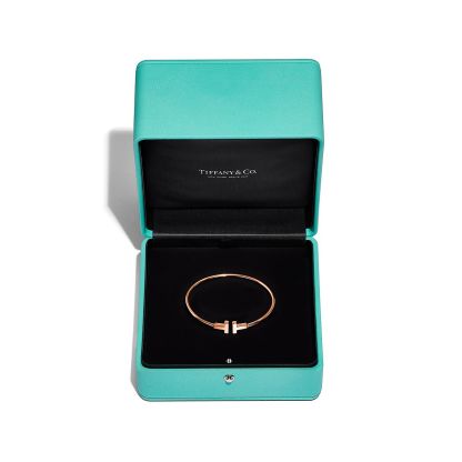 T Wire Bracelet in 18k Rose Gold