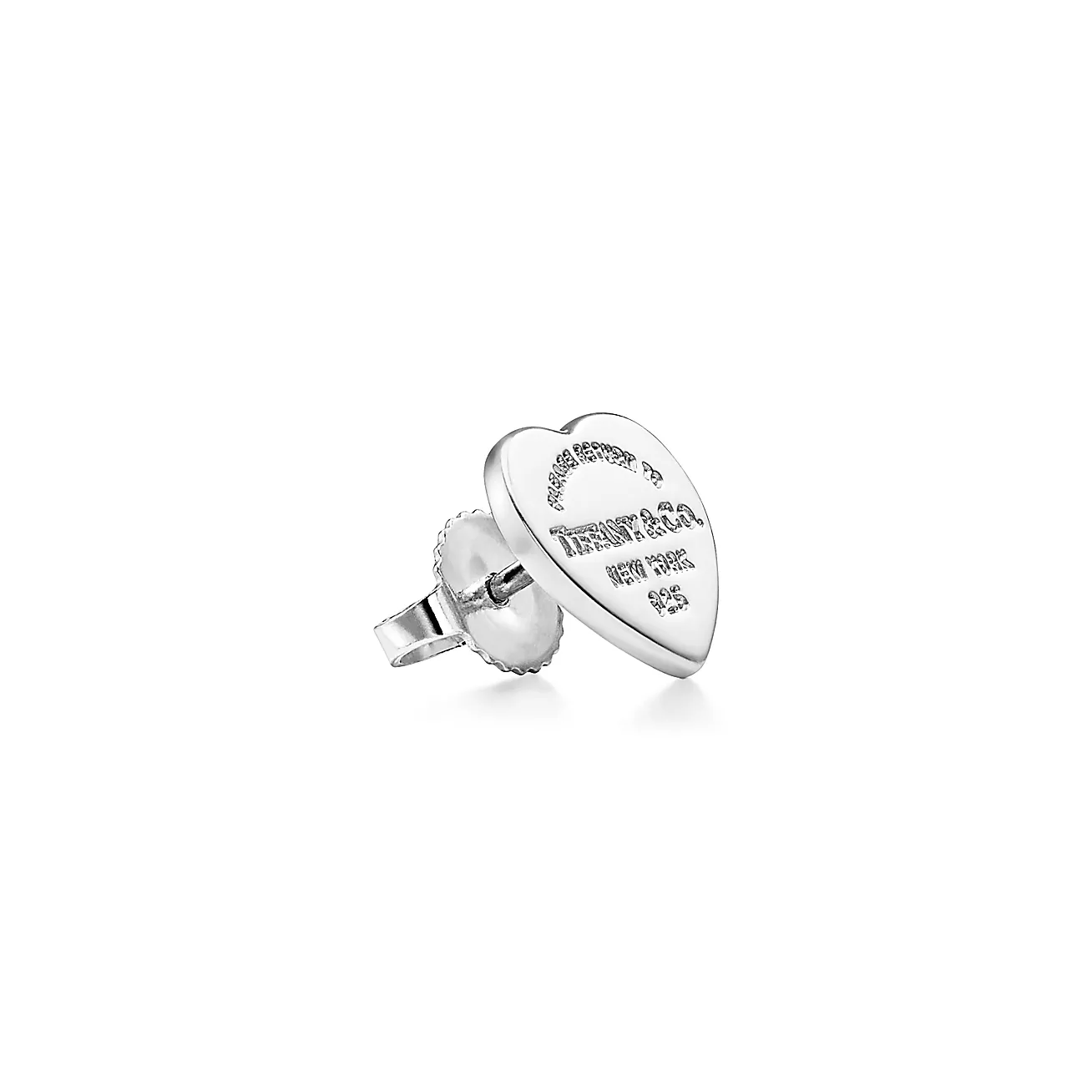 Return to 庐 Lovestruck Heart Tag & Arrow Earrings in Silver and Rose Gold