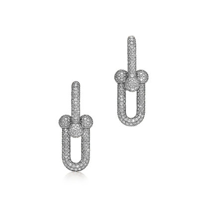 HardWear link earrings silver diamond