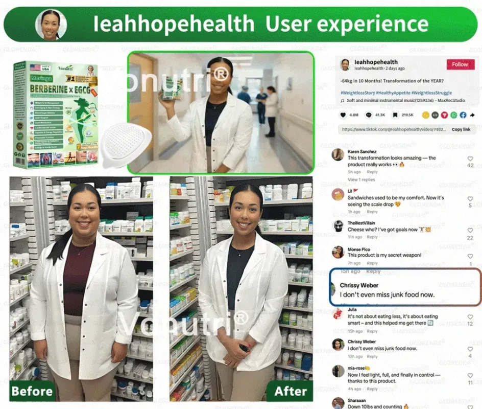 Vonutri® Moringa · Berberine × EGCG 10-in-1 Advanced Nano Microneedle Patch