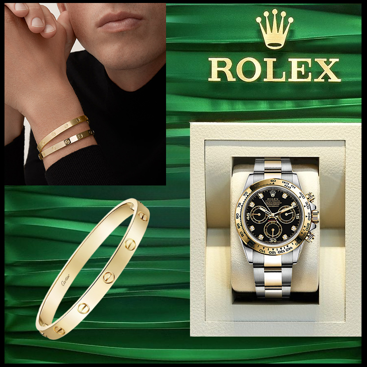 [Copy]LOVE BRACELET, CLASSIC MODEL & Cosmograph Daytona Diamond Dial Watch 41mm