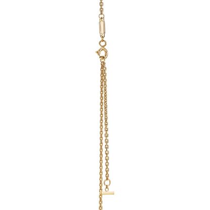 T Smile Pendant in Yellow Gold, Small