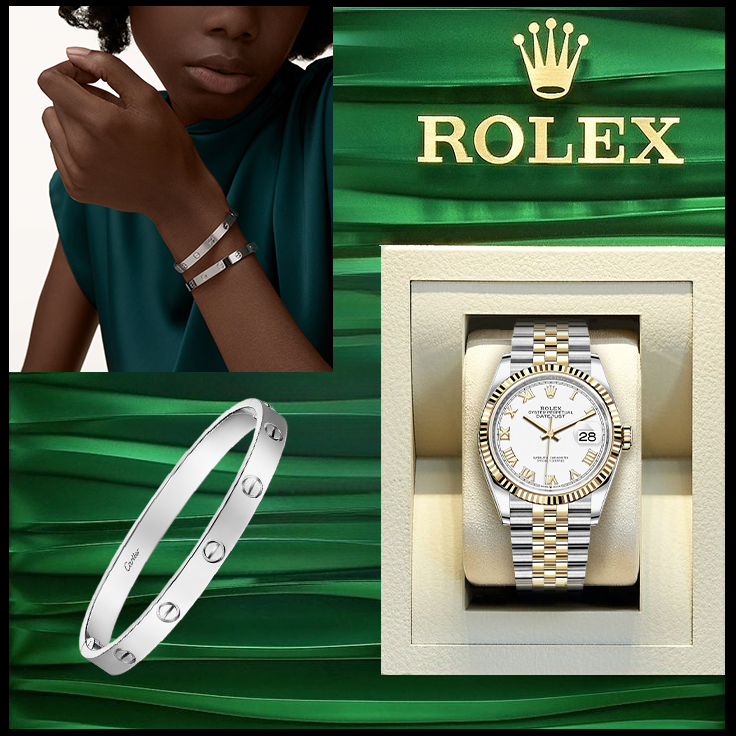 LOVE BRACELET,SINGLE-SCREW CLOSURE, CLASSIC MODEL & DATEJUST 36