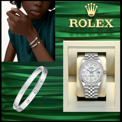 LOVE BRACELET,SINGLE-SCREW CLOSURE, CLASSIC MODEL & DATEJUST 31, OYSTERSTEEL