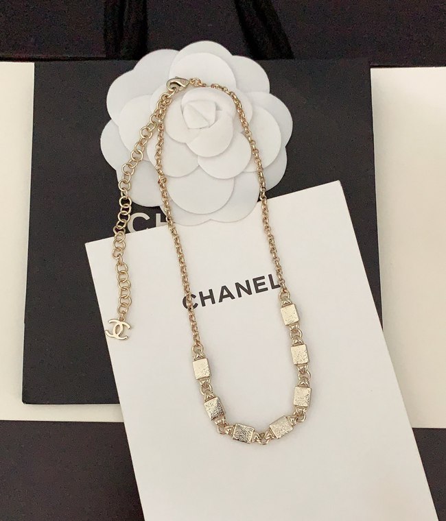 Black and white square necklace