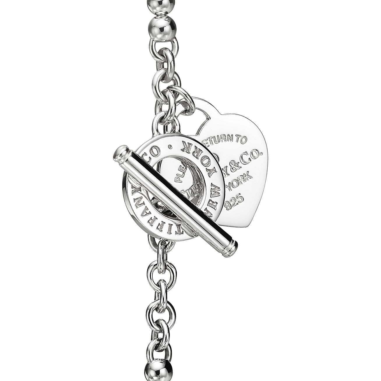 Return to TM Wrap Necklace in Silver with Pearls and a Diamond, Small