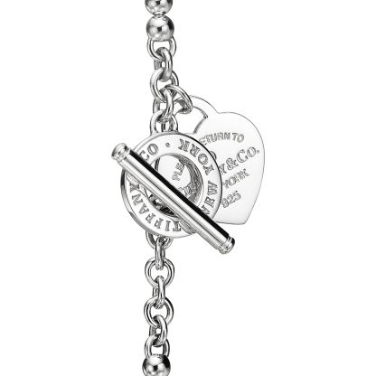 Return to TM Wrap Necklace in Silver with Pearls and a Diamond, Small