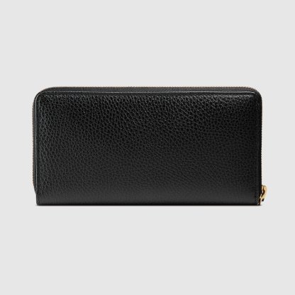 LEATHER ZIP AROUND WALLET