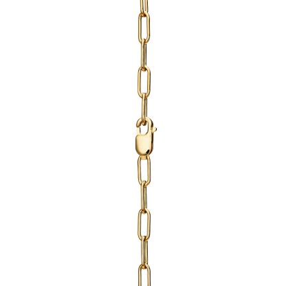 Lock Pendant in Yellow Gold with Pave Diamonds, Medium