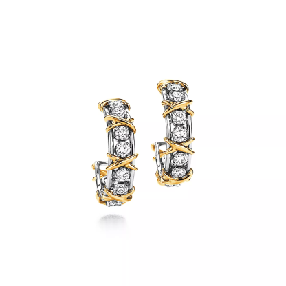 & Co. Schlumberger庐 Twenty Stone Hoop Earrings