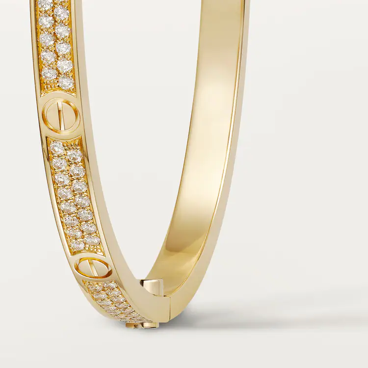 LOVE BRACELET, SMALL MODEL, PAVED