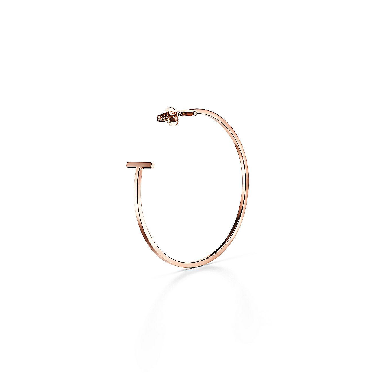 T Wire Hoop Earrings