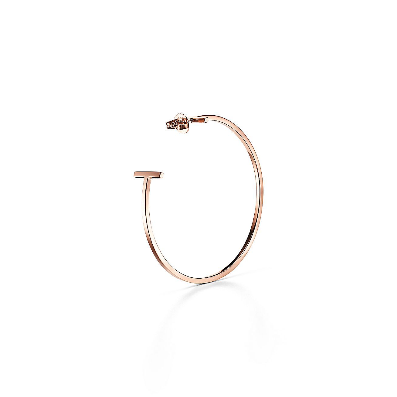 T Wire Hoop Earrings
