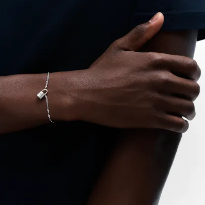 Silver Lockit bracelet, sterling silver