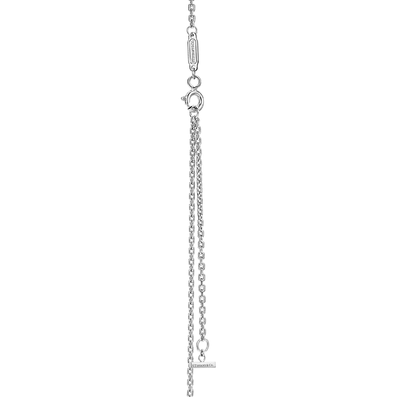 T Extra Large Smile Pendant in 18k White Gold