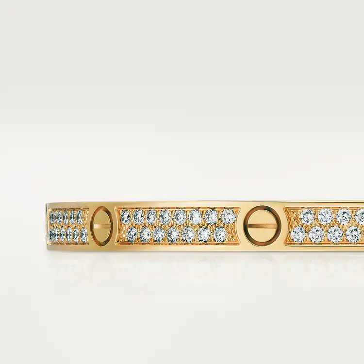 LOVE BRACELET, SMALL MODEL, PAVED