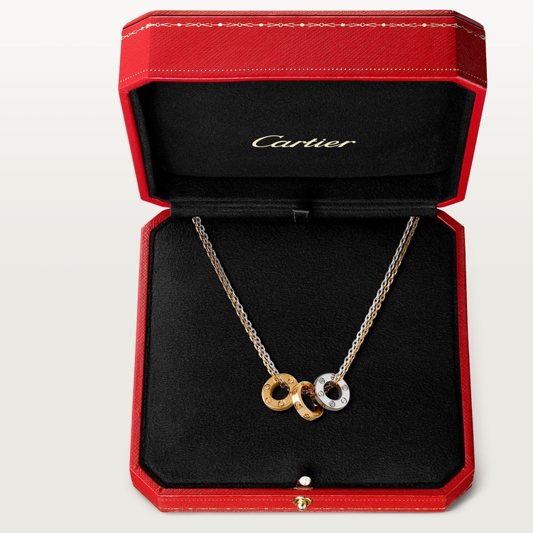 LOVE NECKLACE, 6 DIAMONDS