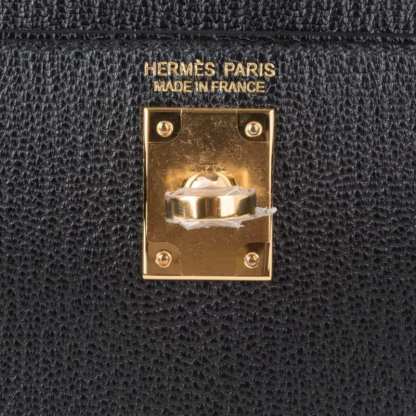 Kelly 20 Mini Kelly II Sellier Bag Black Chevre Gold Hardware Limited Edition