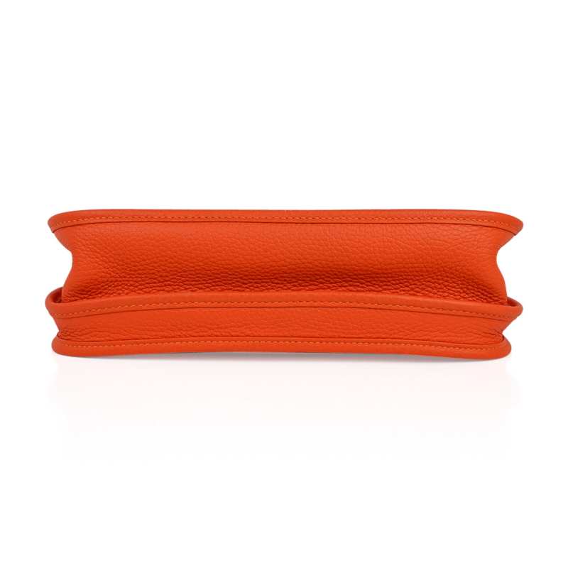 Evelyne PM Bag Feu Orange Palladium Hardware Clemence Leather