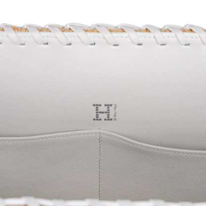 Kelly 35 Picnic Bag White Swift Leather / Osier (Wicker) Limited Edition