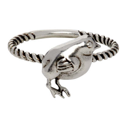 Chick Motif Ring in Silver