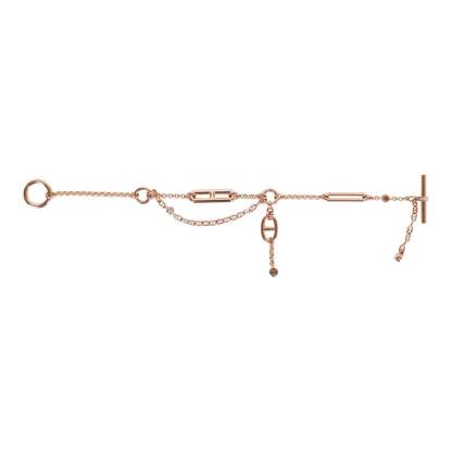 18k Rose Gold Diamond Chaine d'Ancre Chaos XS Bracelet