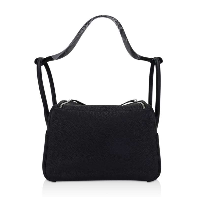 Lindy 26 Bag Black Clemence Leather with Palladium Hardware