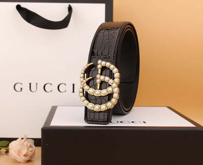 2 styles of luxury double G pearl belt