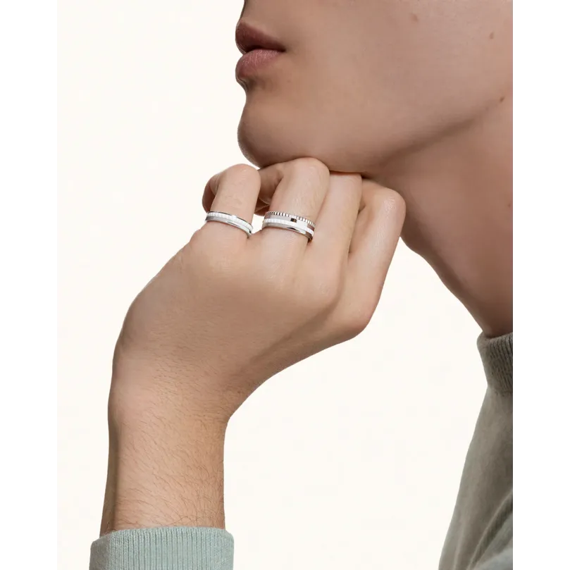 QUATRE WEDDING BAND DOUBLE WHITE EDITION