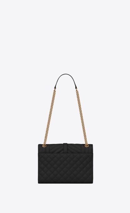 ENVELOPE MEDIUM IN QUILTED GRAIN DE POUDRE EMBOSSED LEATHER