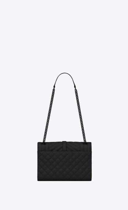 ENVELOPE MEDIUM IN QUILTED GRAIN DE POUDRE EMBOSSED LEATHER