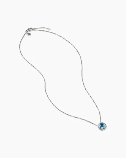 Petite Chatelaine庐 Necklace Sterling Silver with Black Onyx, 10mm