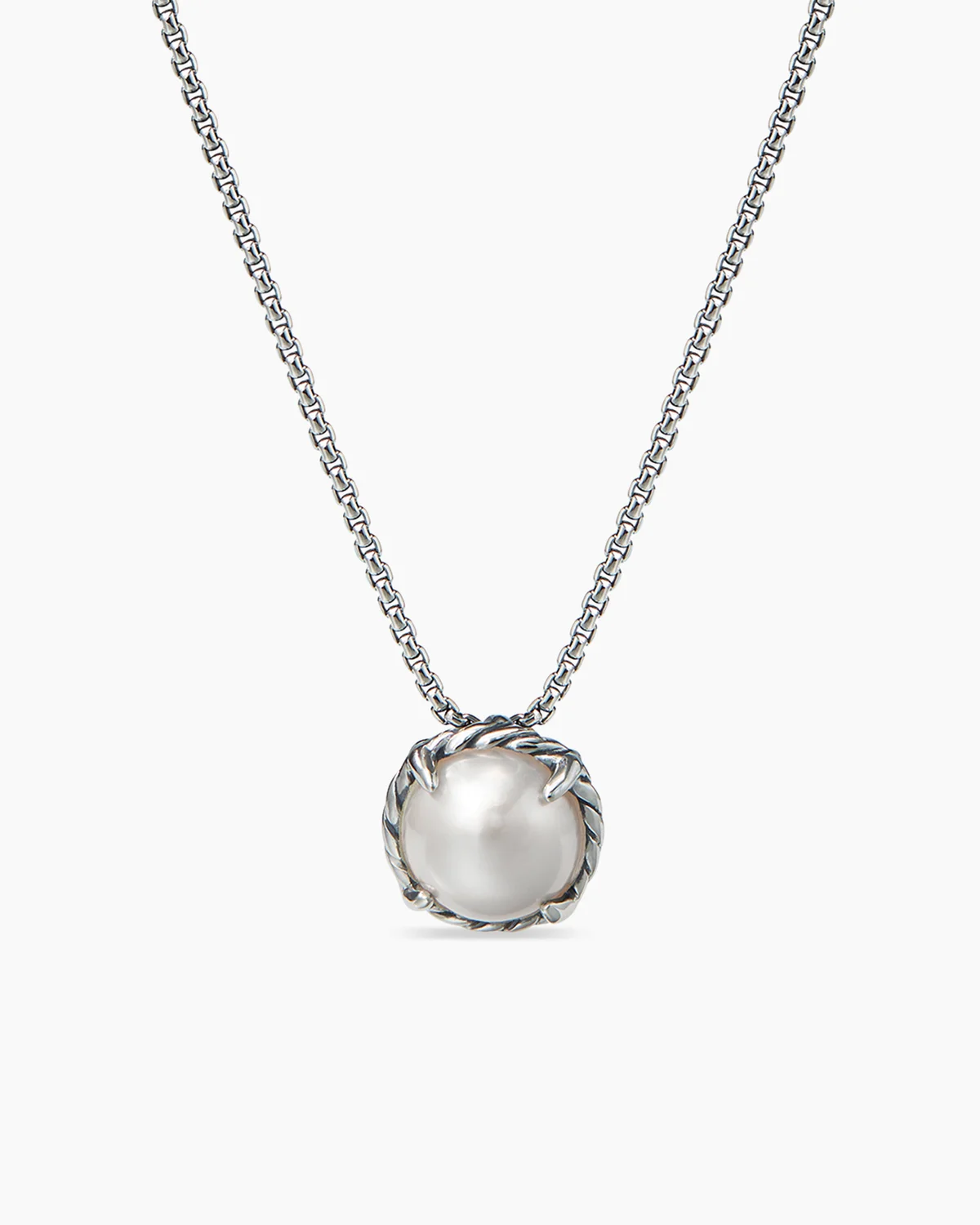 [Copy]Petite Chatelaine庐 Necklace Sterling Silver with 18K Yellow Gold Dome, 10mm