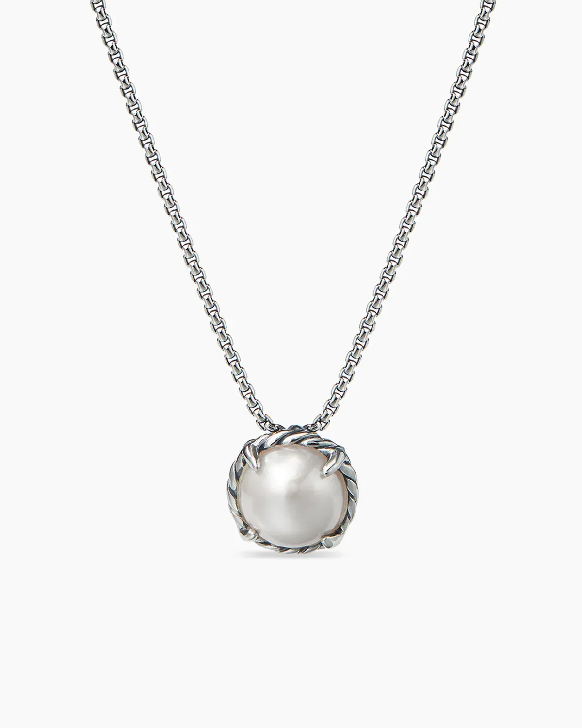 [Copy]Petite Chatelaine庐 Necklace Sterling Silver with 18K Yellow Gold Dome, 10mm