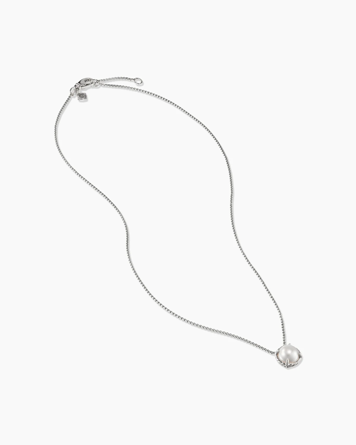 [Copy]Petite Chatelaine庐 Necklace Sterling Silver with 18K Yellow Gold Dome, 10mm