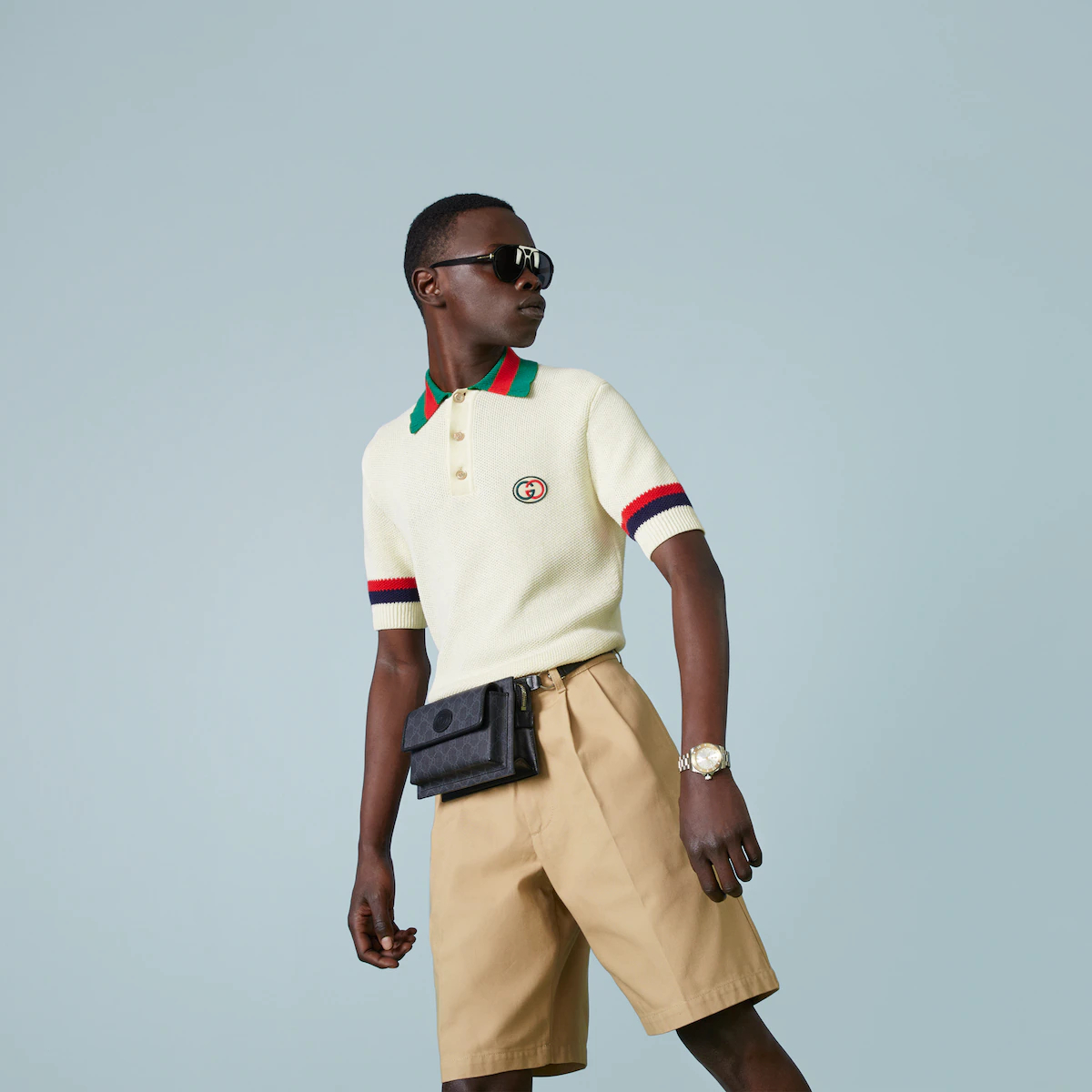 BELT BAG WITH INTERLOCKING G