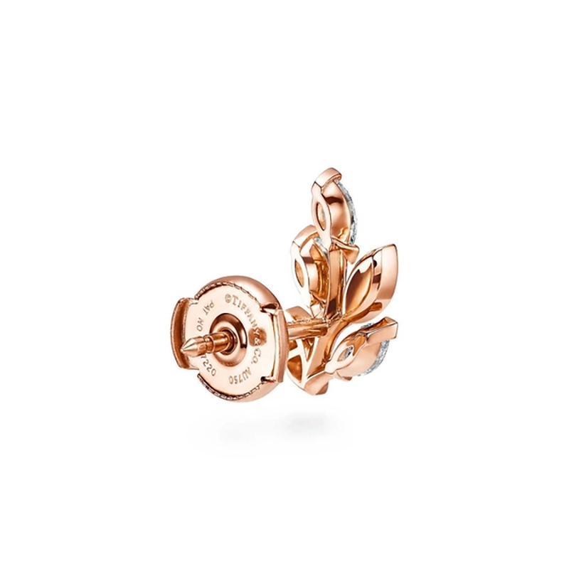VictoriaTM Diamond Branch Earrings in 18k Rose Gold