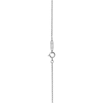 Cross pendant in platinum with diamonds, small.