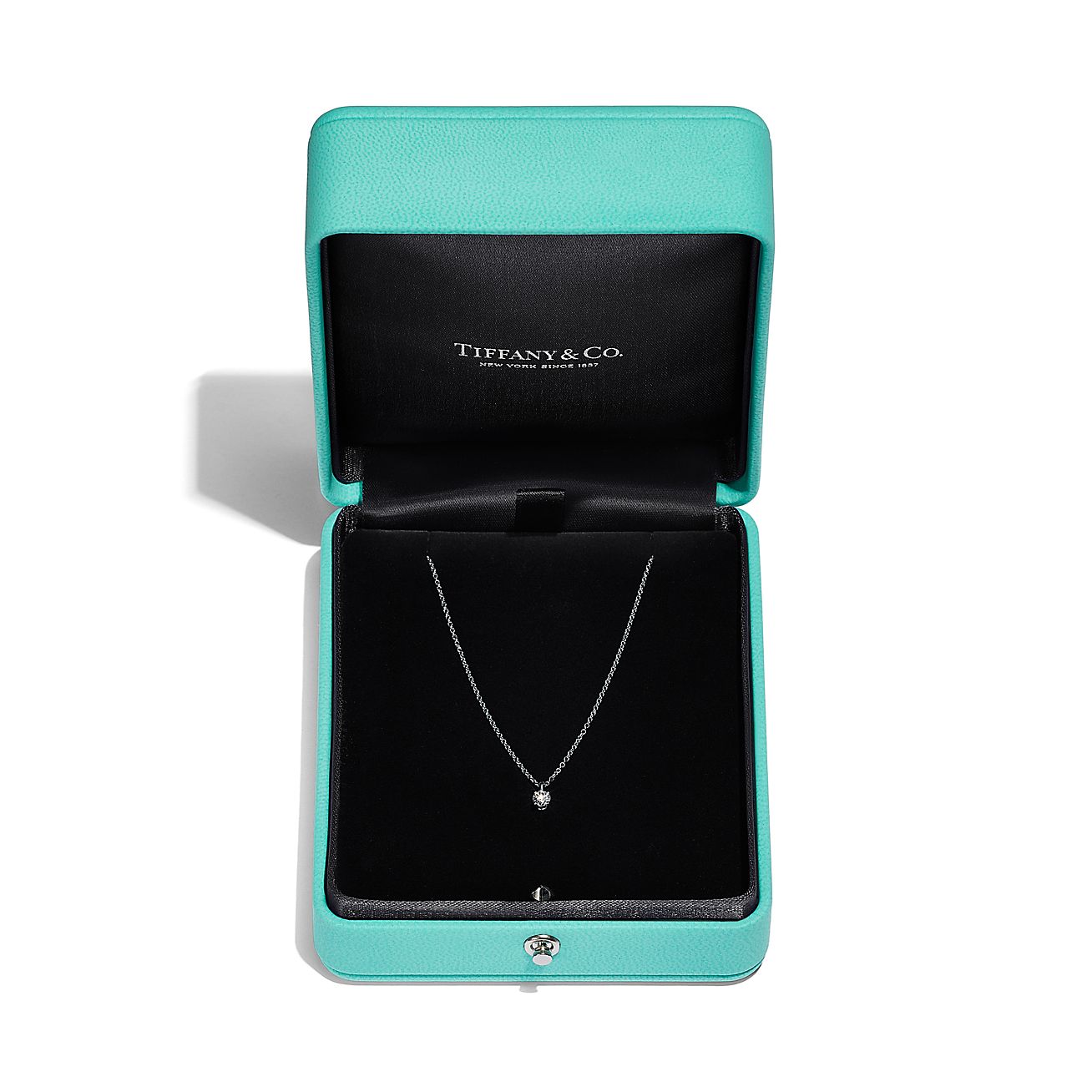 Solitaire Diamond Pendant in Platinum
