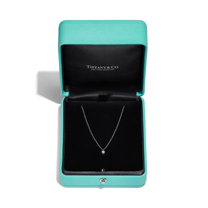 Solitaire Diamond Pendant in Platinum