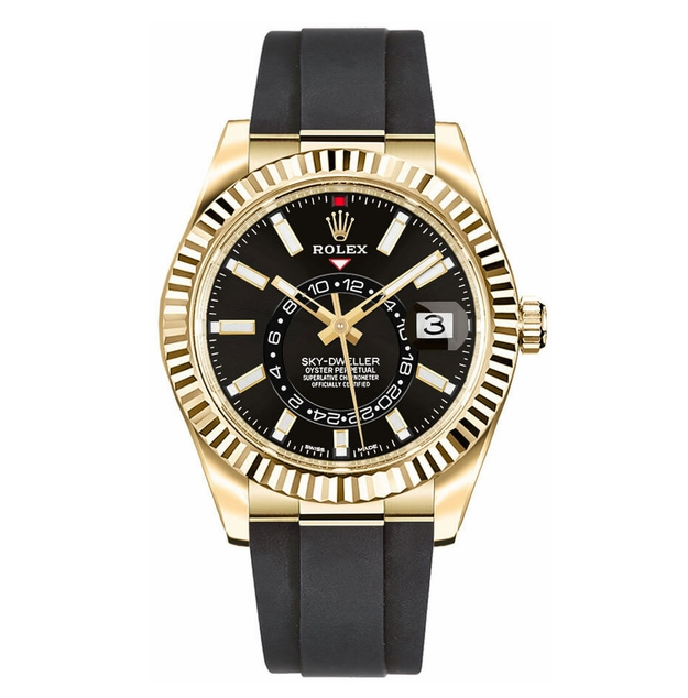 Sky-Dweller 18k Yellow Gold Men's Luxury Watch 326238-0009