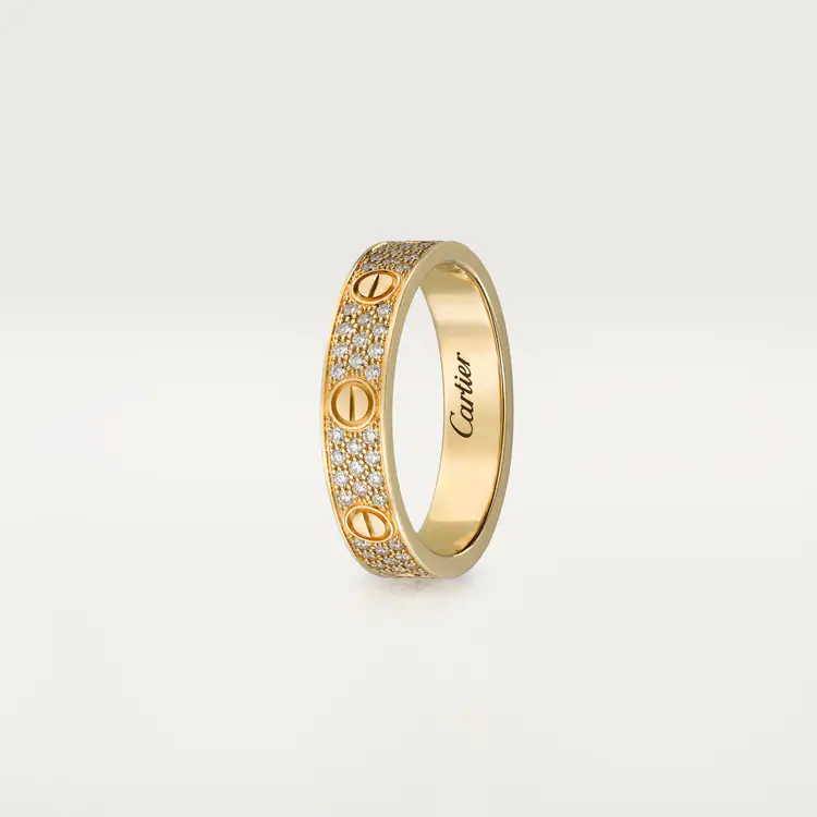LOVE WEDDING BAND, DIAMOND-PAVED