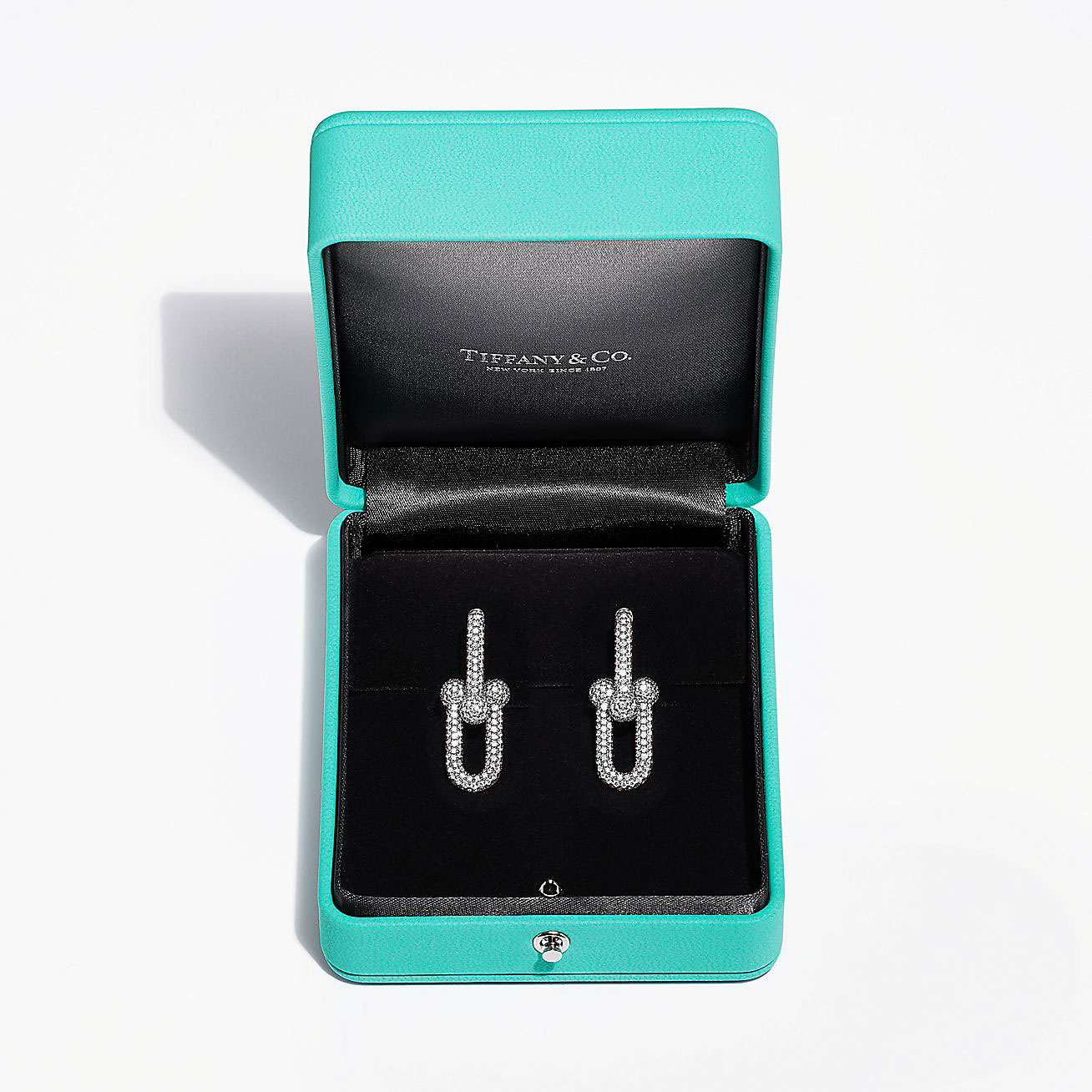 HardWear link earrings silver diamond