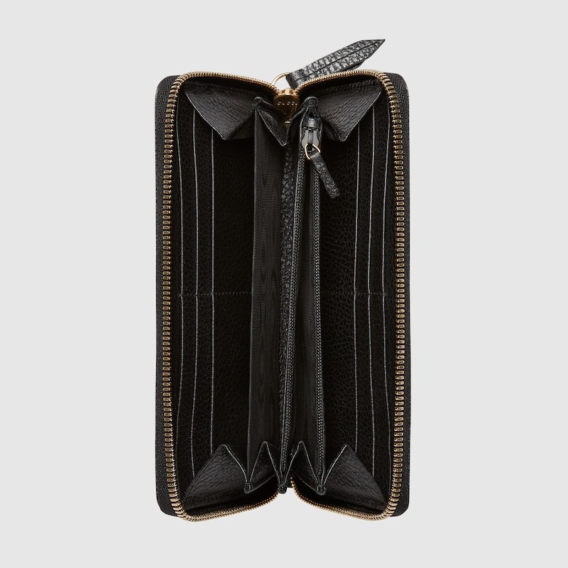 LEATHER ZIP AROUND WALLET
