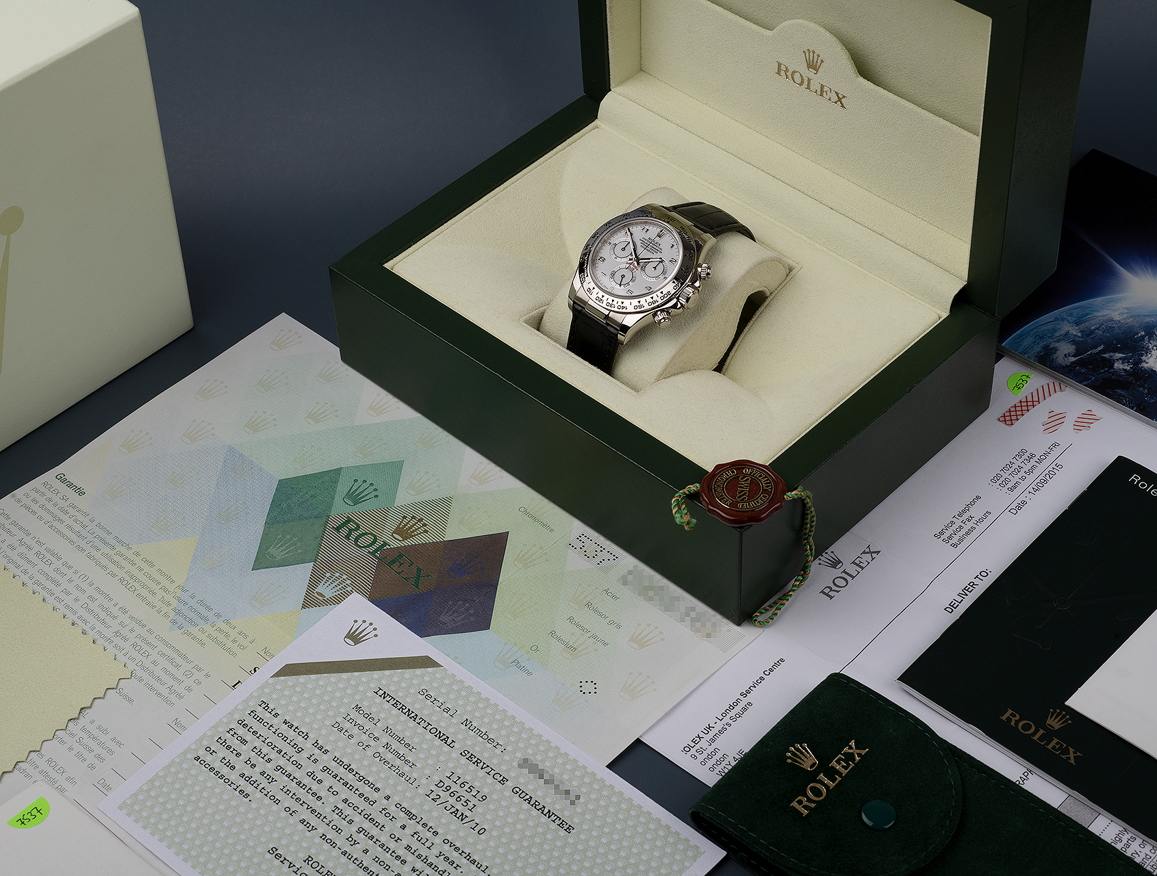 Daytona White Gold 116519
