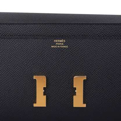 Constance Long To Go Wallet Black Epsom Gold Hardware